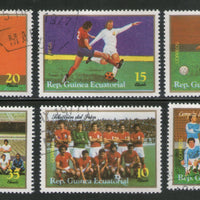 Equatorial Guinea 1977 World Cup Football Sport Players 6v Cancelled # 12599a