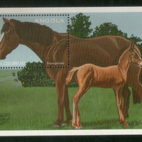 Angola 1997 Horses of the World Animal Sc 996 M/s MNH # 12617