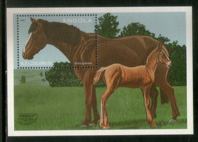 Angola 1997 Horses of the World Animal Sc 996 M/s MNH # 12617