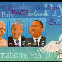Palau 2004 Mahatma Gandhi Nelson Mandela King Peace Year Sc 769 Sheetlet MNH # 12660