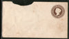 India 1893's QV 1An Brown Postal Stationary Envelope Jain-E14 Mint # 12662
