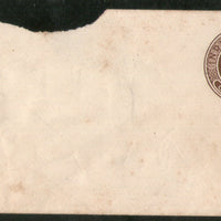 India 1893's QV 1An Brown Postal Stationary Envelope Jain-E14 Mint # 12662