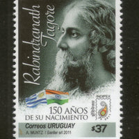 Uruguay 2011 Rabindranath Tagore of India Indipex Logo Sc 2328 MNH # 12665A