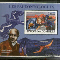 Comoro Islands 2009 Paleontologist Dinosaurs Wildlife Pre Historic Animals M/s MNH # 12699