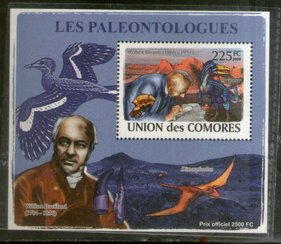 Comoro Islands 2009 Paleontologist Dinosaurs Wildlife Pre Historic Animals M/s MNH # 12699
