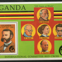 Uganda 1988 Hennery Dunant Red Cross Sc 626 M/s MNH # 12706