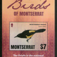 Montserrat 2016 Oriole Birds Wildlife Fauna M/s MNH # 12765
