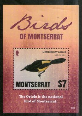 Montserrat 2016 Oriole Oiseaux Faune Faune M/s MNH # 12765