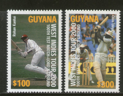 Guyana 2000 Cricket Rohan Kanhai Clive Lloyd Sport Sc 3457-88 MNH # 12779A