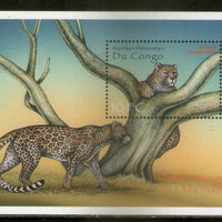 Congo 2000 Leopard Wildlife Animals Sc 1519 M/s MNH # 12812