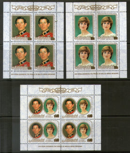 Aitutaki 1981 Diana & Charles Royal Wedding Booklet Pane # 12827