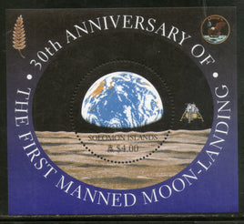 Solomon Islands 1999 1st Manned Moon Landing Space Sc 879 Odd Shape M/s MNH # 12882