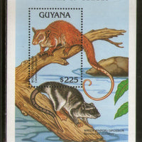 Guyana 1992 Wooly Opossum Wildlife Animals Sc 2617 M/s MNH # 12948