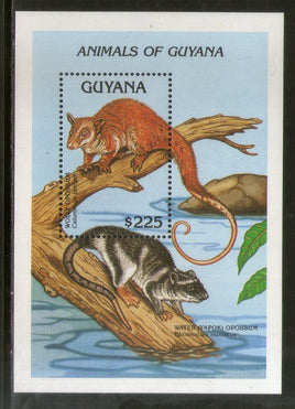 Guyana 1992 Wooly Opossum Wildlife Animals Sc 2617 M/s MNH # 12948