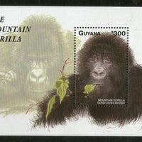Guyana 1998 Mountain Gorilla Monkey Wildlife Animals Sc 3333 M/s MNH # 12958