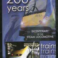 Micronesia 2004 Steam Locomotive Railway Train Sc 597 M/s MNH # 13005