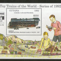 Guyana 1992 Toy Steam Locomotive Railway Transport Sc 2628 M/s MNH # 13033