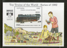 Guyana 1992 Toy Steam Locomotive Railway Transport Sc 2628 M/s MNH # 13033