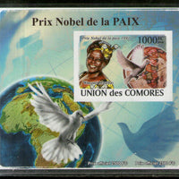 Comoro Islands 2008 Nobel Peace Prize Winner Dove Birds Imperf M/s MNH # 13066