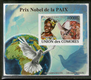 Comoro Islands 2008 Nobel Peace Prize Winner Dove Birds Imperf M/s MNH # 13066