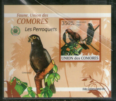 Comoro Islands 2009 Parrots Birds Wildlife Animals Fauna M/s MNH # 13121