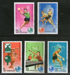 Korea 1979 World Cup Table Tennis Championship Male Female Sport 5v Sc 1797-1801 Cancelled # 13122a