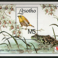 Lesotho 1994 Birds Frog Wildlife Sc 1016 M/s MNH # 13292