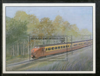 Congo Zaire 2001 Steam Locomotive Train Electric Transport Railway Sc 1569 M/s MNH # 13322