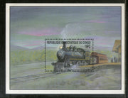 Congo Zaire 2001 Steam Locomotive Train Electric Transport Railway Sc 1566 M/s MNH # 13326