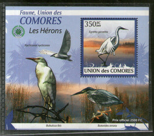 Comoro Islands 2009 Birds Wildlife Animals Fauna M/s MNH # 13360