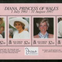 Solomon Islands 1998 Diana Princess of Wales Sc 867 M/s MNH # 13394