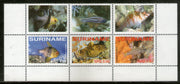 Suriname 2007 Fishes Marine Life Animals Sc 1367 Setenant + Label MNH # 13433