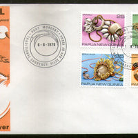 Papua New Guinea 1978 Traditional Shell Ornaments Gems Jewellery 4v FDC # 13444