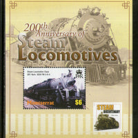 Montserrat 2004 Steam Locomotives Railway Transport Sc 1108 M/s MNH # 13446
