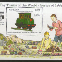 Guyana 1992 Toy Steam Locomotive Railway Transport Sc 2630 M/s MNH # 13451