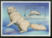 Congo Zaire 2000 Arctic Fox Wildlife Animal Fauna Sc 1520 M/s MNH # 13530
