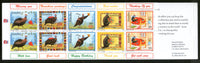 Namibia 1997 Greeting Helmeted Guinea fowl Hen Birds Sc 845a Stamp Booklet # 13534