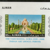 Ajman 1967 Taj Mahal of India Seven Wonders Tourism Imperf M/s MNH # 13548