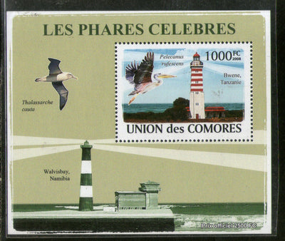 Comoro Islands 2008 Lighthouse Birds Wildlife Animals M/s MNH # 13554