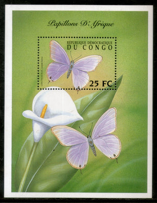 Congo Zaire 2001 Flower & Butterfly Tree Plant Insect Sc 1600 M/s MNH # 13563