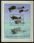 Congo Zaire 2001 History of Aviation Aeroplane Transport Sc 1586 M/s MNH # 13567