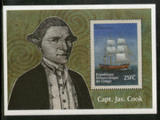 Congo Zaire 2001 HNS Endeavour Sailing Ships Transport Capt. Jas. Cook Sc 1583 M/s MNH # 13568