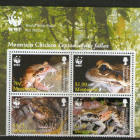 Montserrat 2006 WWF Mountain Chicken Frog Wildlife Reptiles Sc 1159 MNH # 13580