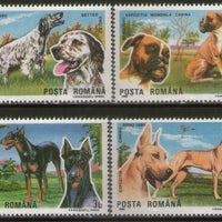 Romania 1990 Breeds of Dogs Pet Animals Sc 3610-17 MNH # 1359