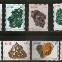 Zaire 1983 Gems & Minerals Sc 1102-9 set MNH # 1379