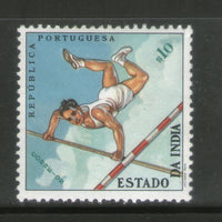 Portuguese India 1961 $10 Pole Vault UNISSUED MNH # 1383