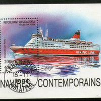 Malagasy 1994 Finnish Car Ferry Ship Transport Sc 1255 S/s Cancelled # 0143 - Phil India Stamps