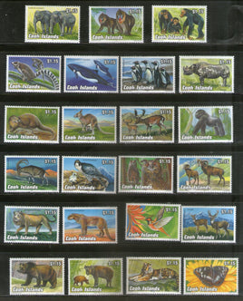 Cook Islands 1992-93 Endangered Wildlife Elephant Tiger Lion Sc 1095 23v MNH # 1461