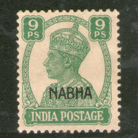 India Nabha State 9ps KG VI Postage Stamp SG 107 / Sc 102 Cat £3 MNH # 1470