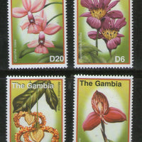 Gambia 2001 Orchids Flower Plant Sc 2457-60 4v MNH # 1477